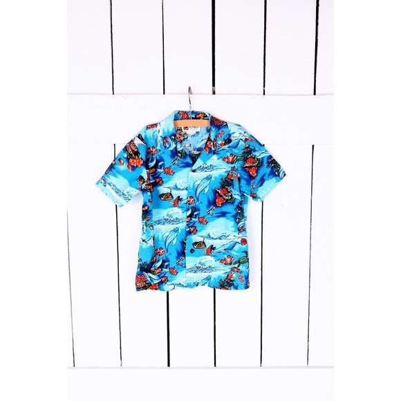 Kids Hawaiian short sleeve button down shirt - 4 toddler - Picture 1 of 4